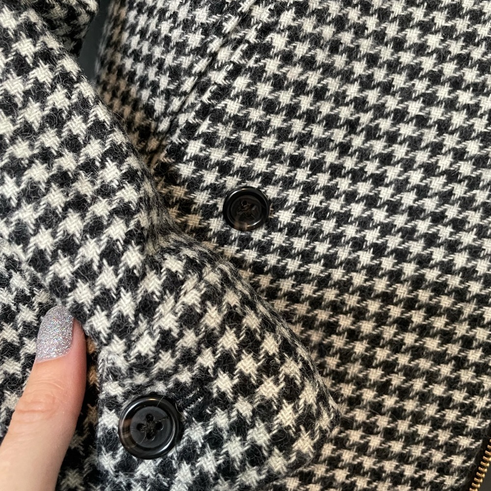 J Crew Wool Houndstooth Bomber Jacket - Picture 5 of 5